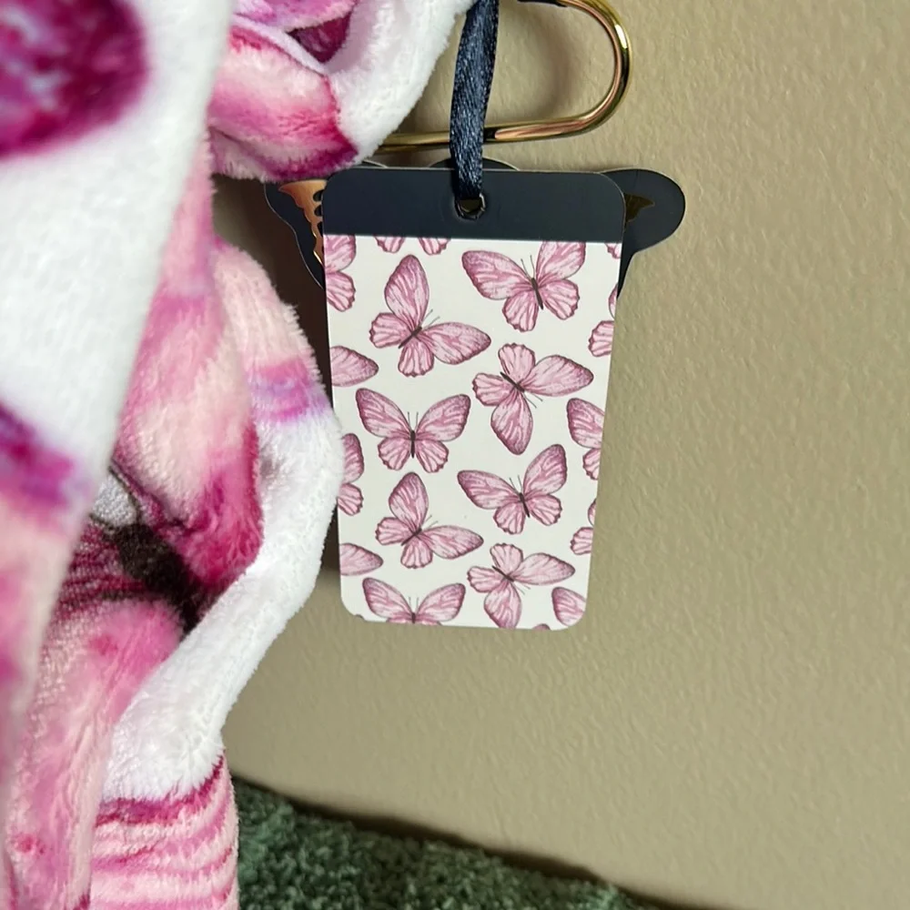 RACHEL Rachel Roy Butterfly 🦋 Throw Pink Purple & White NEW! - Picture 9 of 9